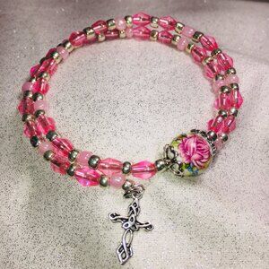 Wire Wrap Bracelet with Charm